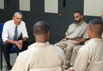 President Obama Visits Prisons